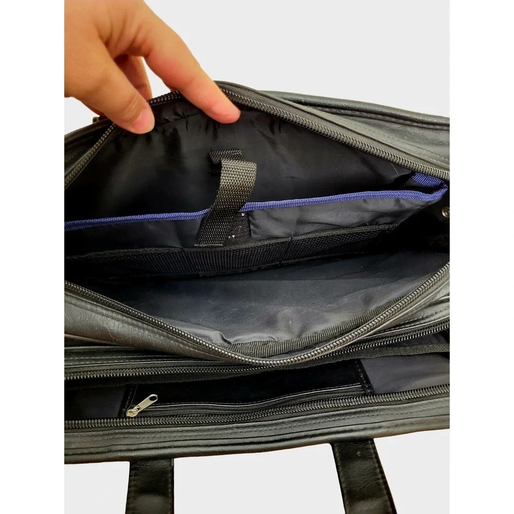 Vintage L.A. Brief Expandable Messenger Bag Laptop Padded Organizer 16